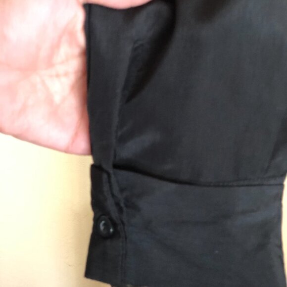 Nasty Gal Back in Black Tie  shirt  S - Picture 6 of 13